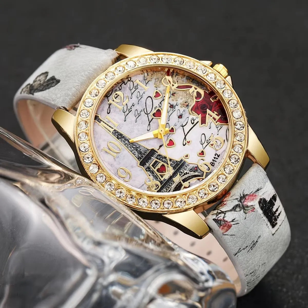 Elegant Eiffel Tower Bracelet & Watch Set
